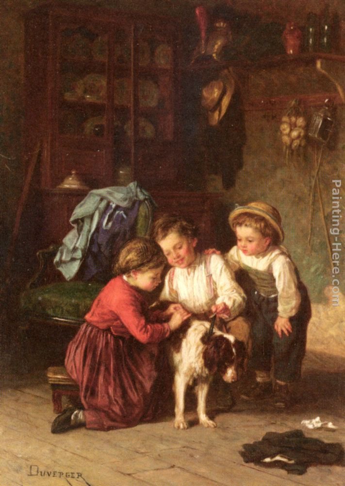 Theophile-Emmanuel Duverger The Patient Pet